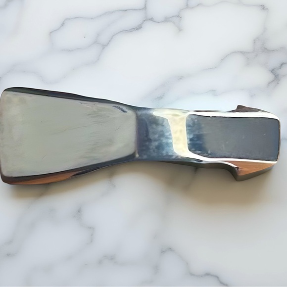 Sterling Silver CZ Block Ring Wide Band Size 5.5 - Picture 2 of 4